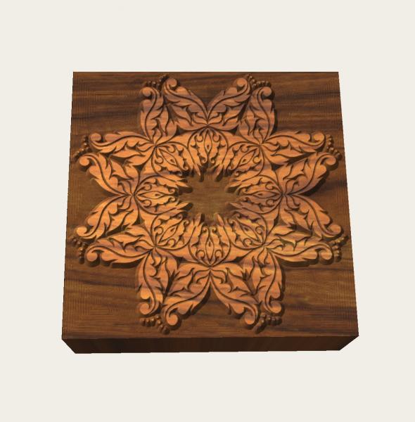 Mandalastempel aus Hartholz Mandalastempel aus Hartholz